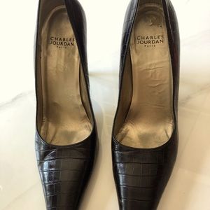 Charles Jourdan Formal Black Shoes Size 8